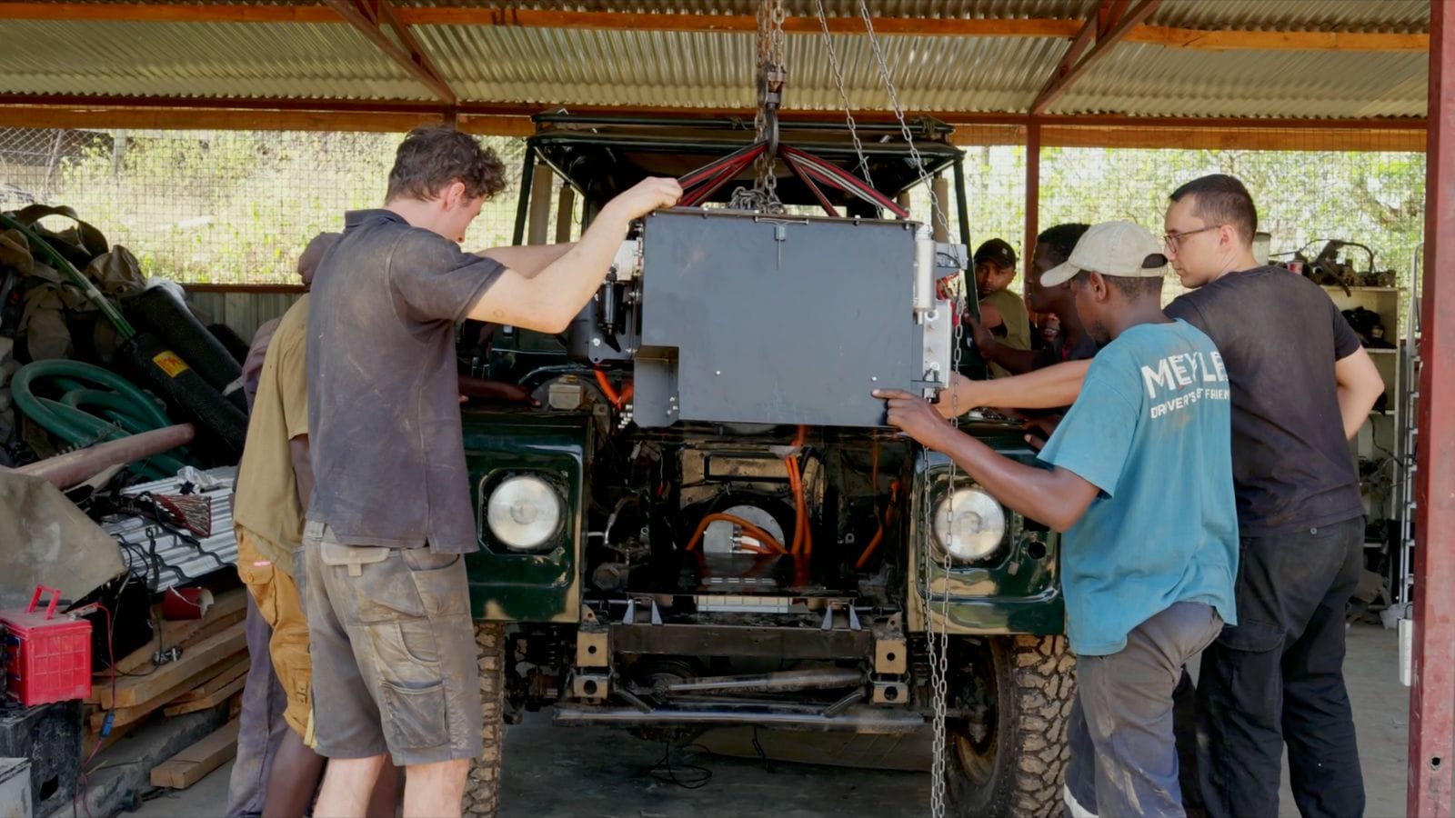 Solar-charged Defenders keep Kenyan rangers moving through the rains