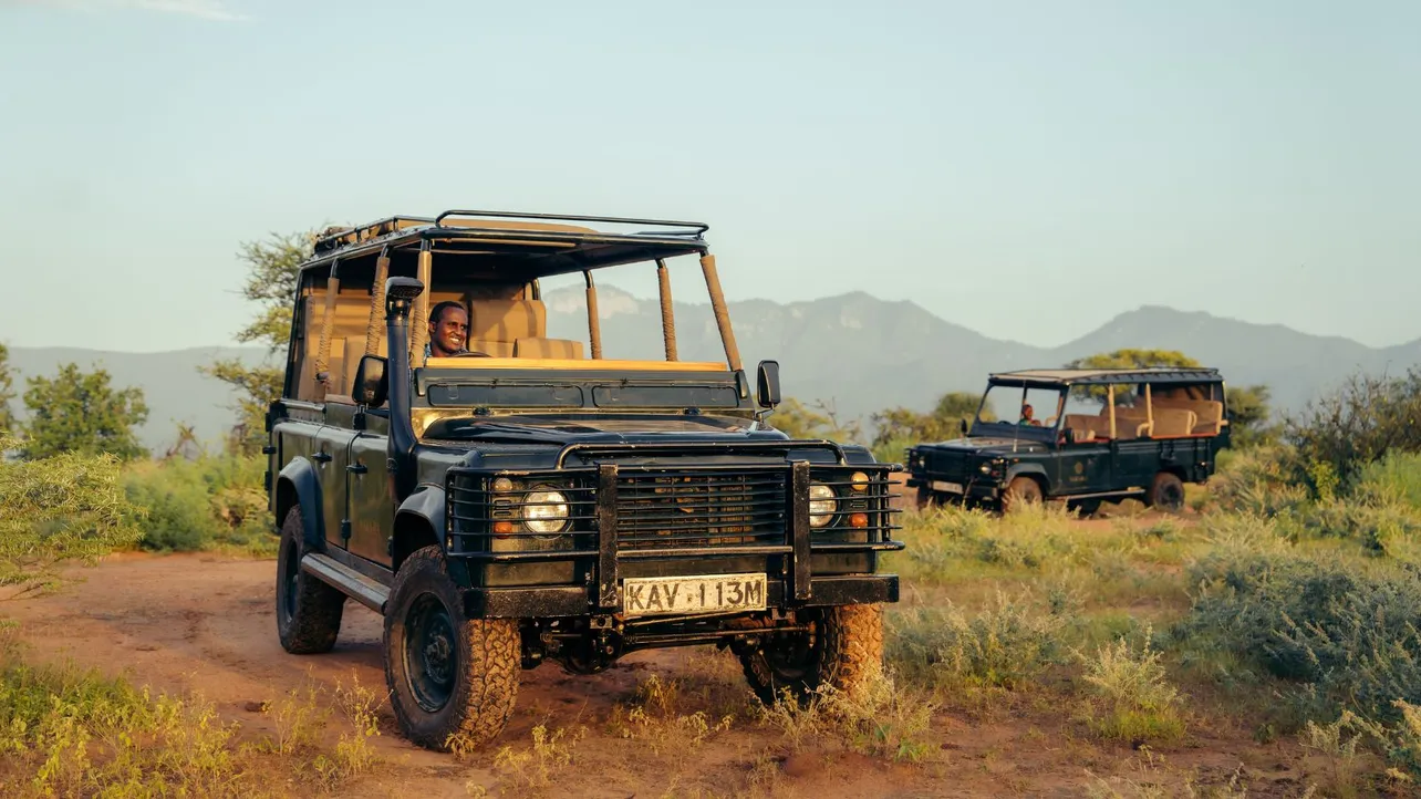Electric Land Rover Defender by Electrogenic in Sarara, Kenya.